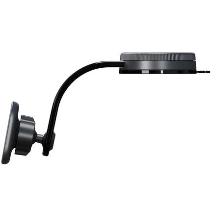 Su „MagSafe“ suderinamas dvigubas magnetinis telefono laikiklis automobiliui, 360