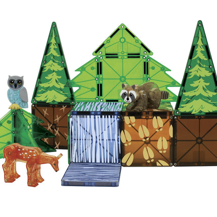 Magna-Tiles magnetinės statybinės plytelės, miško gyvūnai, 25 vnt.