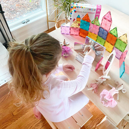 Magna-Tiles magnetinės statybinės plytelės „Žvaigždžių dulkės“, 15 vnt.