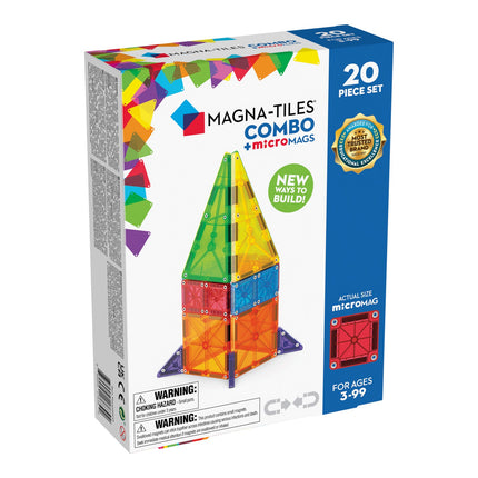 „Magna-Tiles“ mikrožalių rinkinys, 20 vnt.