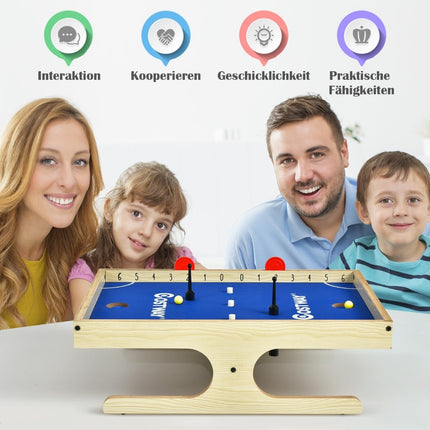 Magnetinis mini stalo futbolo stalas su 2 kamuoliukais ir rankenomis
