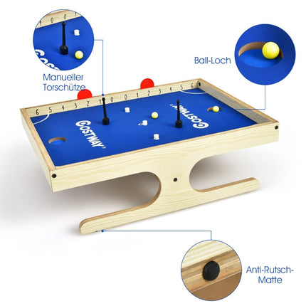 Magnetinis mini stalo futbolo stalas su 2 kamuoliukais ir rankenomis