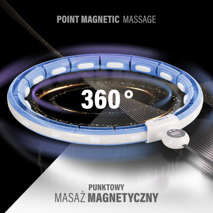 Magnetinis hula lankas su skaitikliu, mėlynas