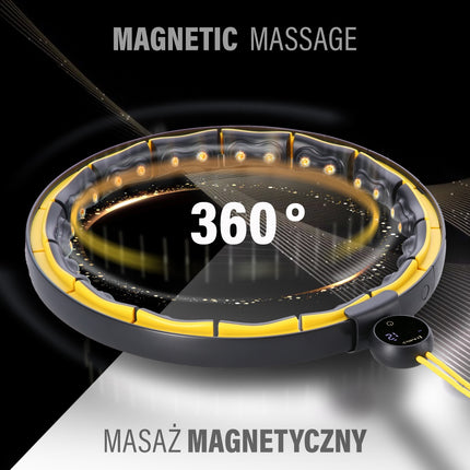 Magnetic Weighted Hula Hoop with Counter & Slimming Belt
