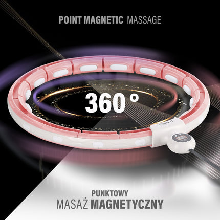 Magnetinis hula lankas su svoriu ir juosmens atrama