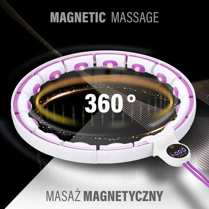 Magnetinis hula lankas su svoriu ir juosmens atrama
