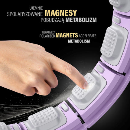 Magnetinis hula lankas su svoriu ir juosmens atrama