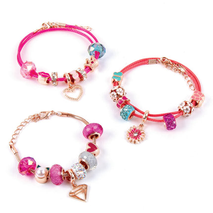 „Make It Real DIY“ aureolių pakabukų apyrankių rinkinys „Think Pink“