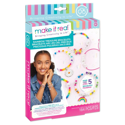 „Make It Real“ „pasidaryk pats“ papuošalų rinkinys „Rainbow Treasure“ apyrankės
