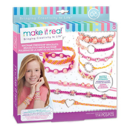 „Make It Real“ makrame rinkinys „Draugystės apyrankės“