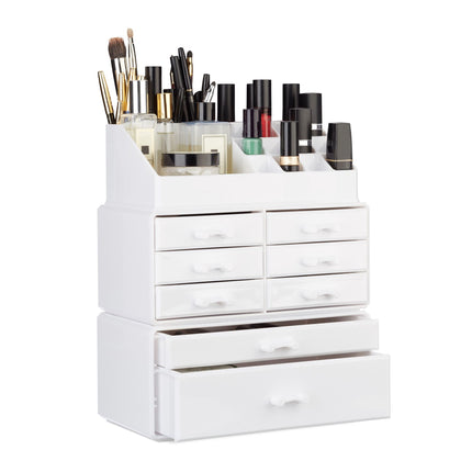 Make-up stand with eight drawers