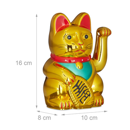Maneki Neko mojuojanti katė 16 cm