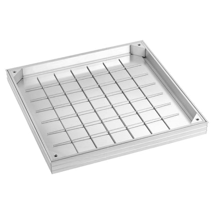 Manhole Cover With Frame, 600x600mm Recessed Aluminum