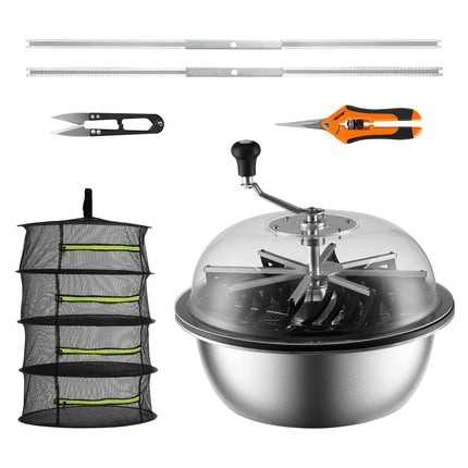 Manual Bud Bowl Trimmer 19-Inch, Clear Dome, 3 Blades