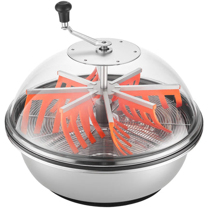Manual Bud Bowl Trimmer 24 Inch, Stainless Blades, Clear Lid