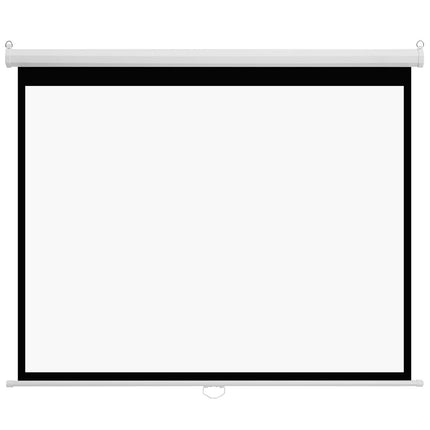 Manual Projector Screen 72 In, 4:3 Pull-Down Wall Mount
