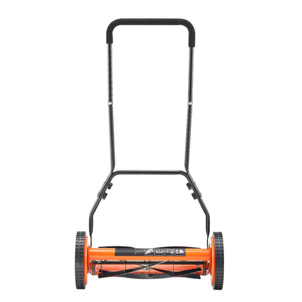 Manual Reel Lawn Mower 18-Inch, 5-Blade, Grass Catcher