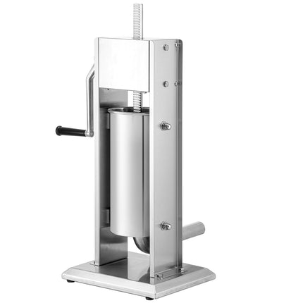 Manual Vertical Sausage Stuffer, 5L, 2-Speed, 4 Tubes