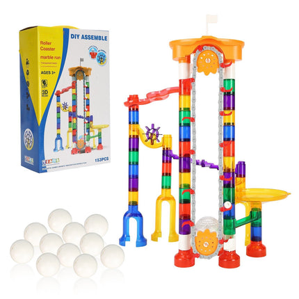 Marble Run Set, 153-Piece, Motorized Elevator STEM