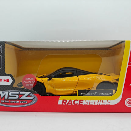 „McLaren 765 LT“ liejimo būdu pagamintas modelis, kolekcinis automobilis, mastelis 1:31