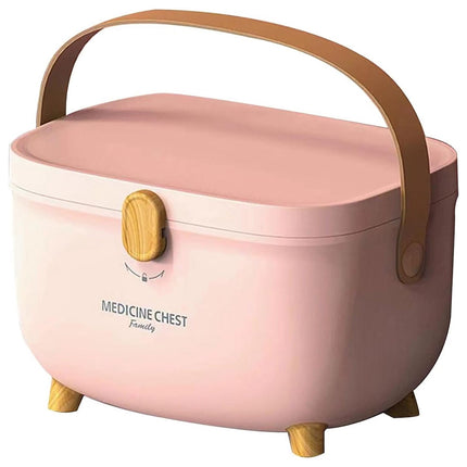 Vaistų laikymo dėžutė - didelis skyrius, 3 dalių dėklas