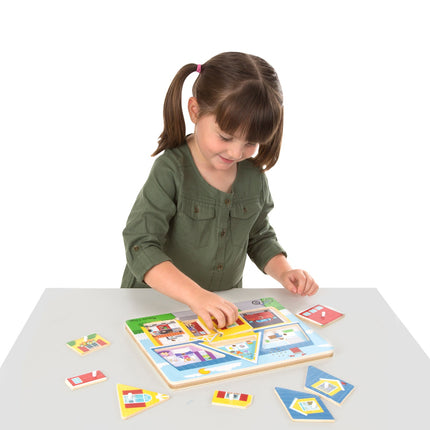 Melissa & Doug Dėlionė „Around House“ su garsais