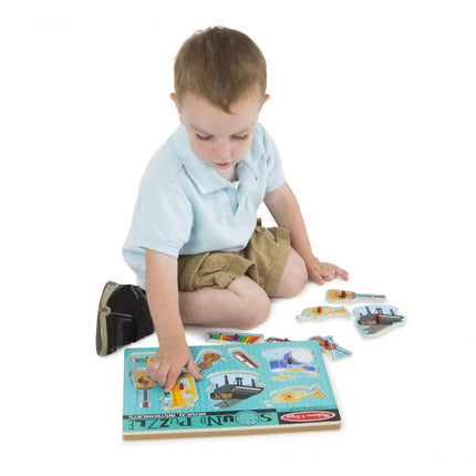 Melissa & Doug muzikos instrumentų garsų dėlionė