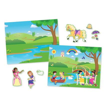 Melissa & Doug daugkartinio naudojimo lipdukų bloknotas - Princesės pilis