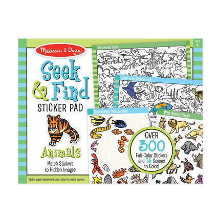 Melissa & Doug Lipdukų rinkinys „Seek & Find“ - Gyvūnėliai
