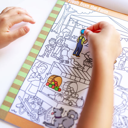 Melissa & Doug Lipdukų rinkinys „Seek & Find“ - Miesto lopšys