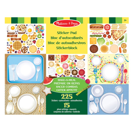 Melissa & Doug lipdukų bloknotas „Maisto gaminimas“