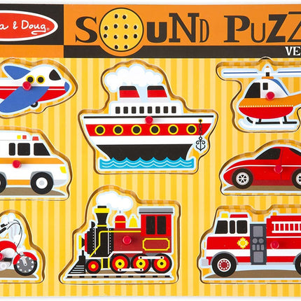 Melissa & Doug Vežimėliai Garso Dėlionė