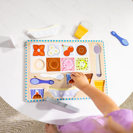 Melissa & Doug medinis magnetinis ledų dėlionės ir žaidimų rinkinys