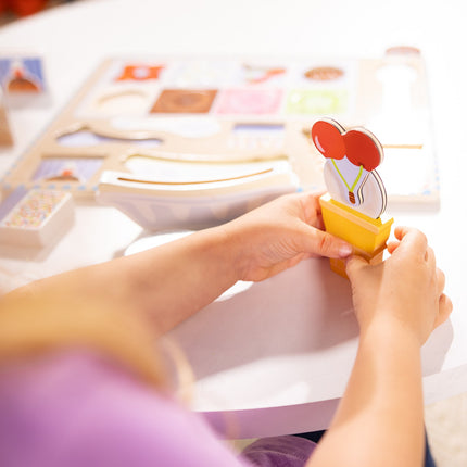 Melissa & Doug medinis magnetinis ledų dėlionės ir žaidimų rinkinys