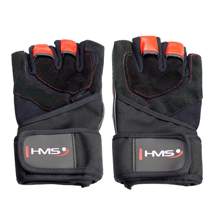 Men's XXL Fitness Gloves, Black/Red