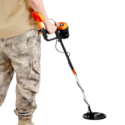 Metal Detector, 8-Inch Waterproof Coil, LCD, Adjustable