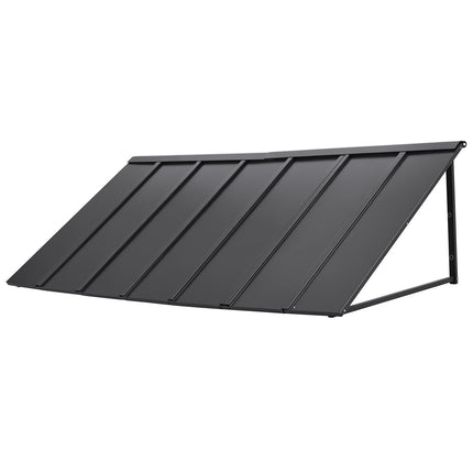 Metal Door Awning Canopy, 80 x 36 In Steel Frame