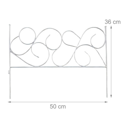 Metalinis sodo apvadas, 8 dalių Art Nouveau dizainas