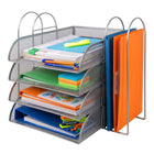 Metal Mesh Document Tray, 4 A4 Compartments, Stackable