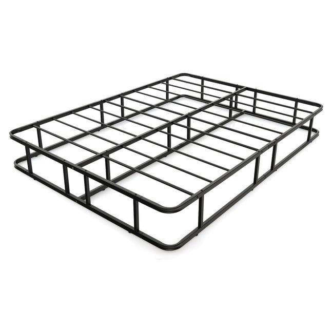 Metalinis platforminės lovos rėmas, juodas, 200 x 140 x 26 cm