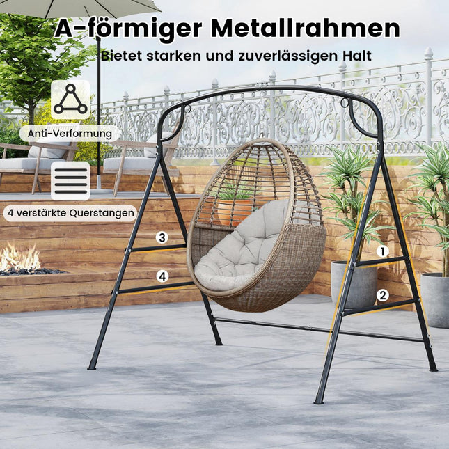 Metalinis sūpynių rėmas su dviem pakabinimo variantais, 300 kg keliamoji galia