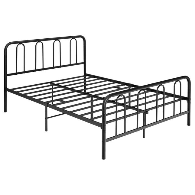 Metalinis lovos rėmas 190 x 140 cm dvigulės lovos rėmui su grotelėmis ir vieta daiktams susidėti