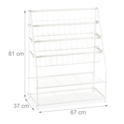 Metal magazine stand
