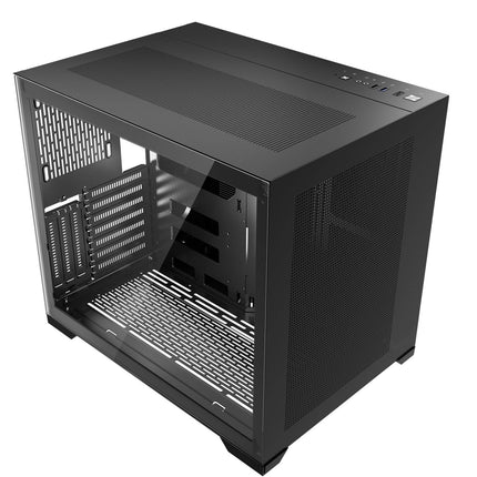 Mid Tower PC Case – Dual Chamber, Tempered Glass, ATX
