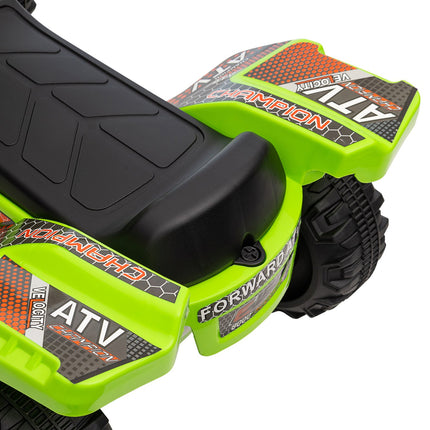 Mini elektrinis keturratis vaikams, elektrinis ATV vežimėlis su priekiniu žibintu, vaikiška transporto priemonė, vaikiškas motociklas, elektrinis keturratis 18-36 mėnesių vaikams, žalias