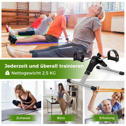 Mini treniruoklis dviračiui - sulankstomas rankų ir kojų treniruoklis, reguliuojamas pasipriešinimas