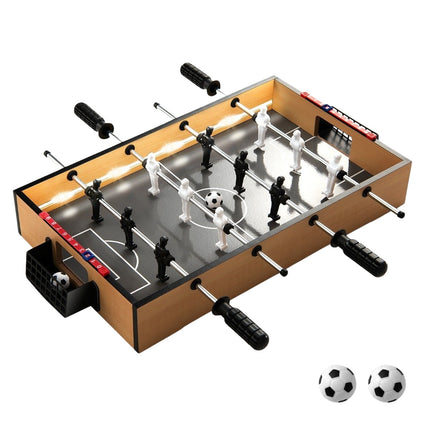 Mini stalo futbolo stalas su LED lemputėmis ir 2 kamuoliukais