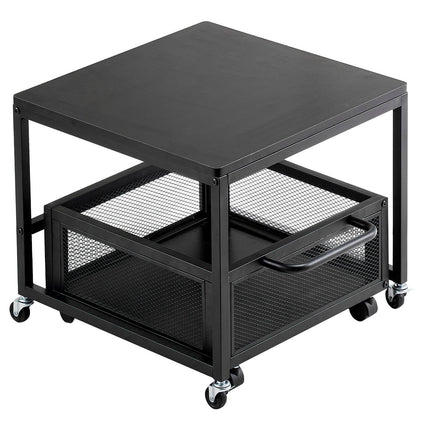 Mini Fridge Stand With Storage Cart, Wheels, 198 lb