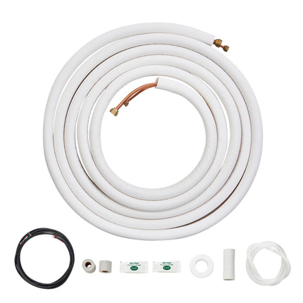 Mini Split Line Set 25 Ft, 1/4 x 3/8 Insulated Copper