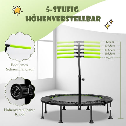 Mini batutas su reguliuojama rankena, sulankstomas, 110 cm